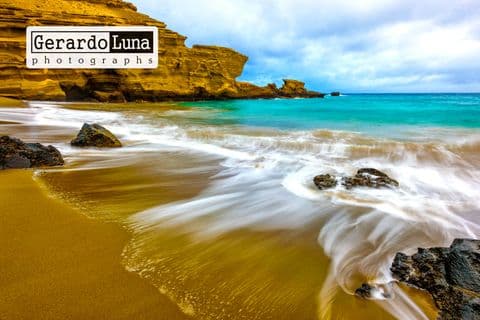 Hawaii's green sand beach