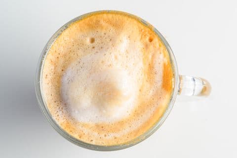 Cafe con leche with foam