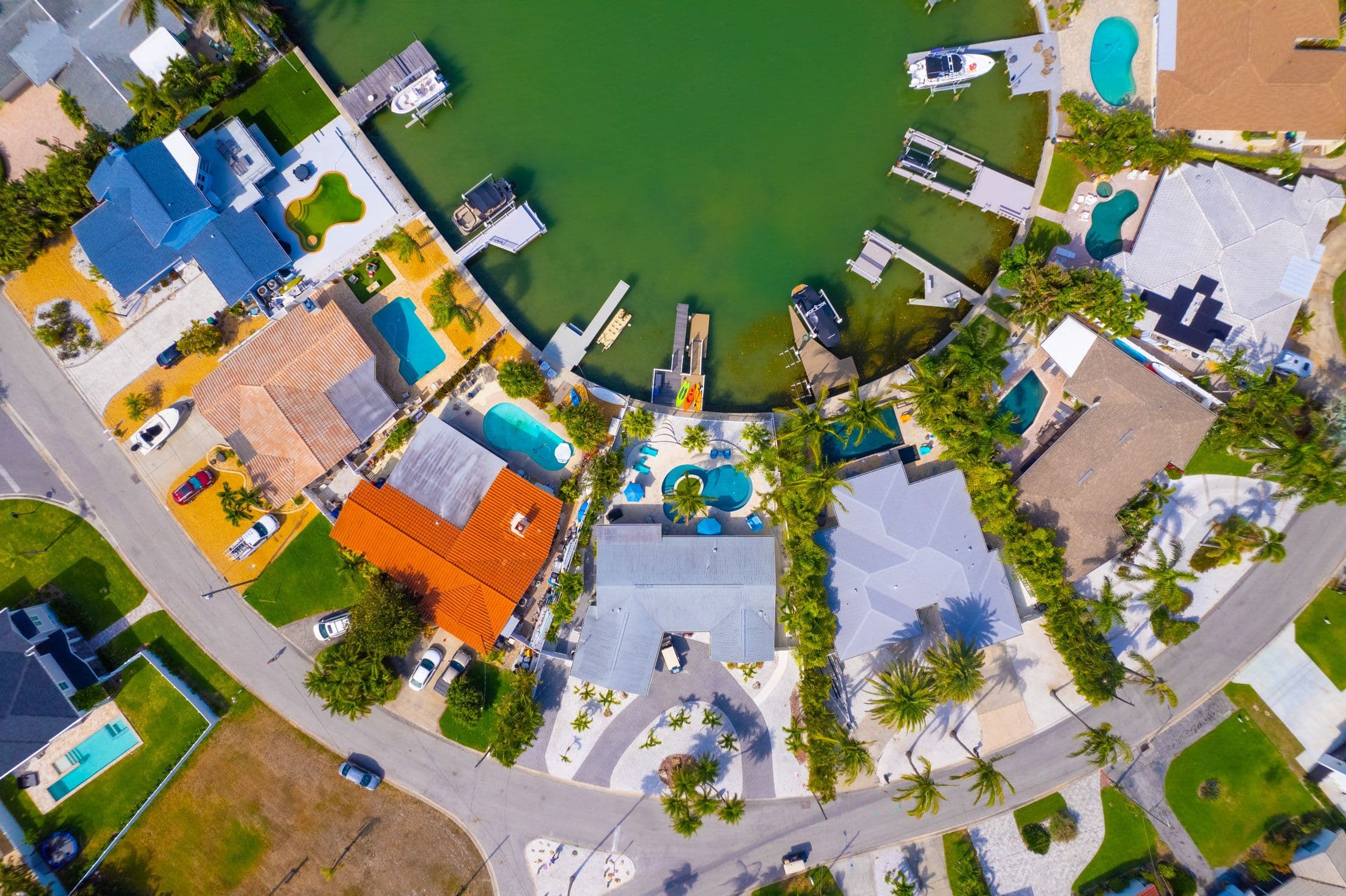 Aerial view, Tampa Bay listing