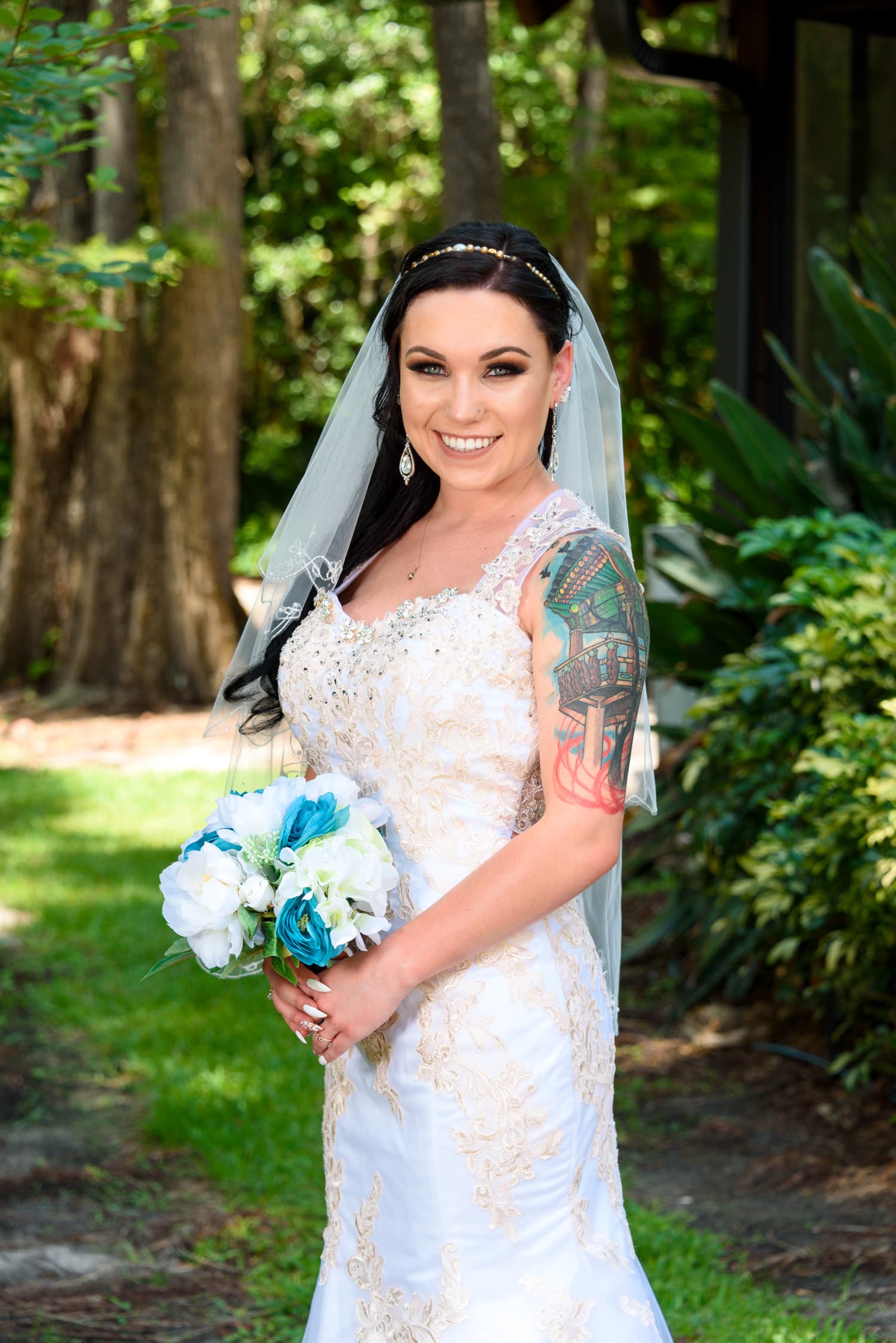 Woodland Bridal Portrait — photo 3 of 3